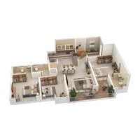 Prissa Pratham Wakad 3 BHK Floor Plan Image